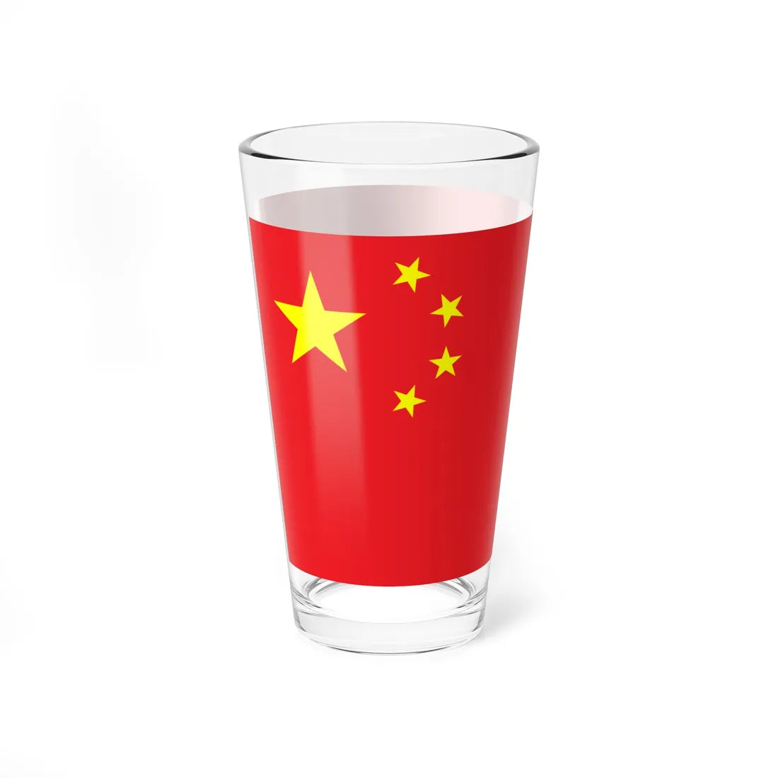 Flag of the Peoples Republic of China 2-1 (China) Pint Glass 16oz - Go Mug Yourself