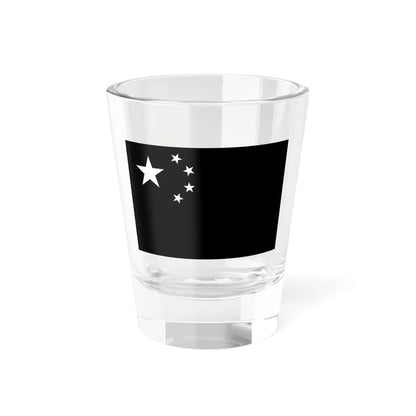Flag of the Peoples Republic of China black and white variant 1 (China) Shot Glass 1.5oz 1.5oz - Go Mug Yourself
