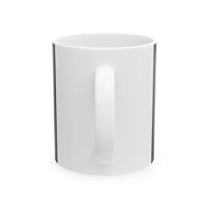 Flag of the Peoples Republic of China black and white variant 1 (China) White Coffee Mug - Go Mug Yourself
