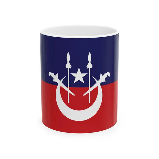 Flag of the Personal Assistant to the Sultan of Kelantan (Malaysia) White Coffee Mug 11oz - Go Mug Yourself