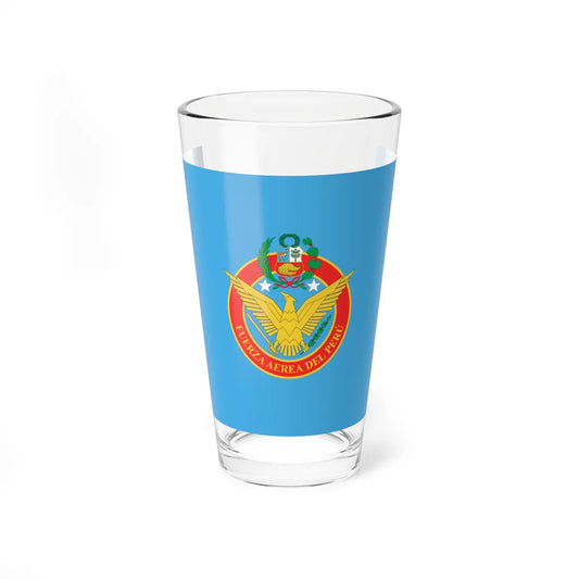 Flag of the Peruvian Air Force (Peru) Pint Glass 16oz 16oz - Go Mug Yourself