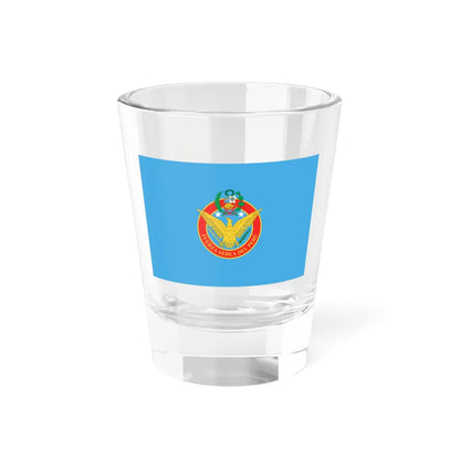 Flag of the Peruvian Air Force (Peru) Shot Glass 1.5oz 1.5oz - Go Mug Yourself
