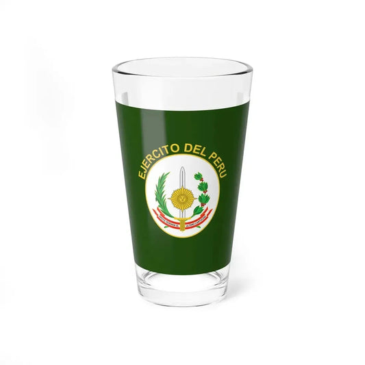 Flag of the Peruvian Army (Peru) Pint Glass 16oz 16oz - Go Mug Yourself