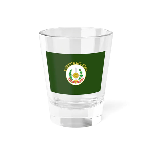 Flag of the Peruvian Army (Peru) Shot Glass 1.5oz 1.5oz - Go Mug Yourself