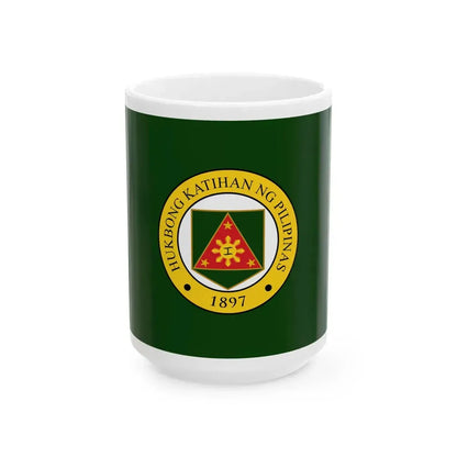Flag of the Philippine Army (Philippines) White Coffee Mug 15oz - Go Mug Yourself