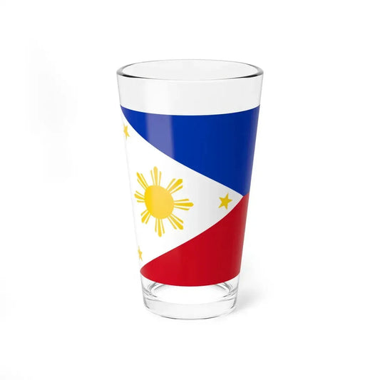 Flag of the Philippines 1-1 (Philippines) Pint Glass 16oz 16oz - Go Mug Yourself