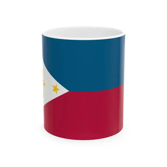 Flag of the Philippines 1985-1986 (Philippines) White Coffee Mug 11oz - Go Mug Yourself