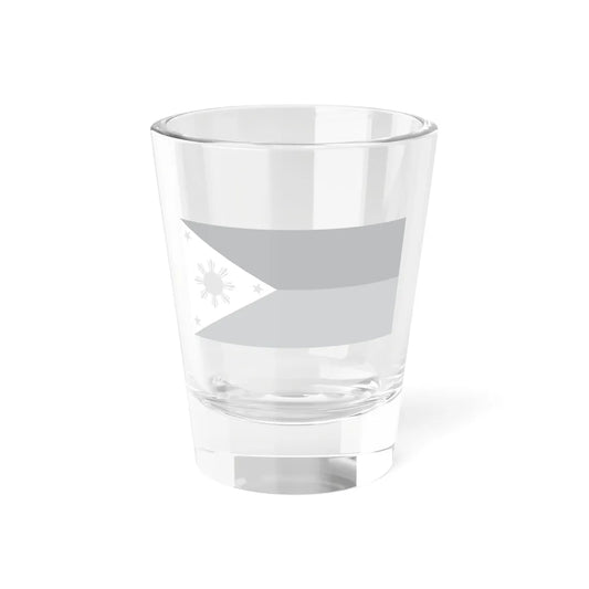 Flag of the Philippines black and white variant 1 (Philippines) Shot Glass 1.5oz 1.5oz - Go Mug Yourself