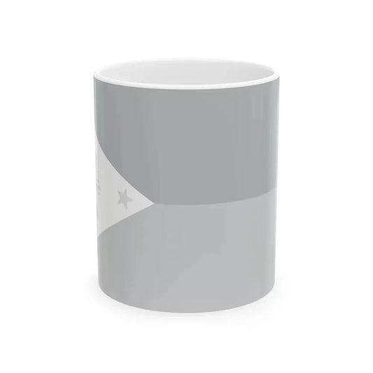 Flag of the Philippines black and white variant 1 (Philippines) White Coffee Mug 11oz - Go Mug Yourself
