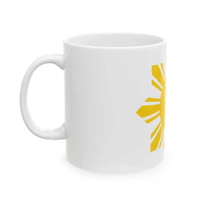 Flag of the Philippines - cropped sun (Philippines) White Coffee Mug - Go Mug Yourself