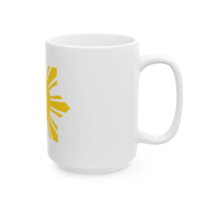 Flag of the Philippines - cropped sun (Philippines) White Coffee Mug - Go Mug Yourself