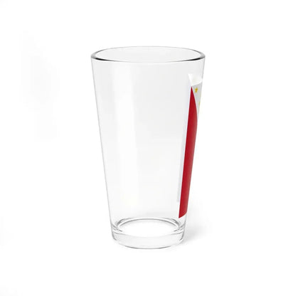 Flag of the Philippines inv vertical display (Philippines) Pint Glass 16oz - Go Mug Yourself