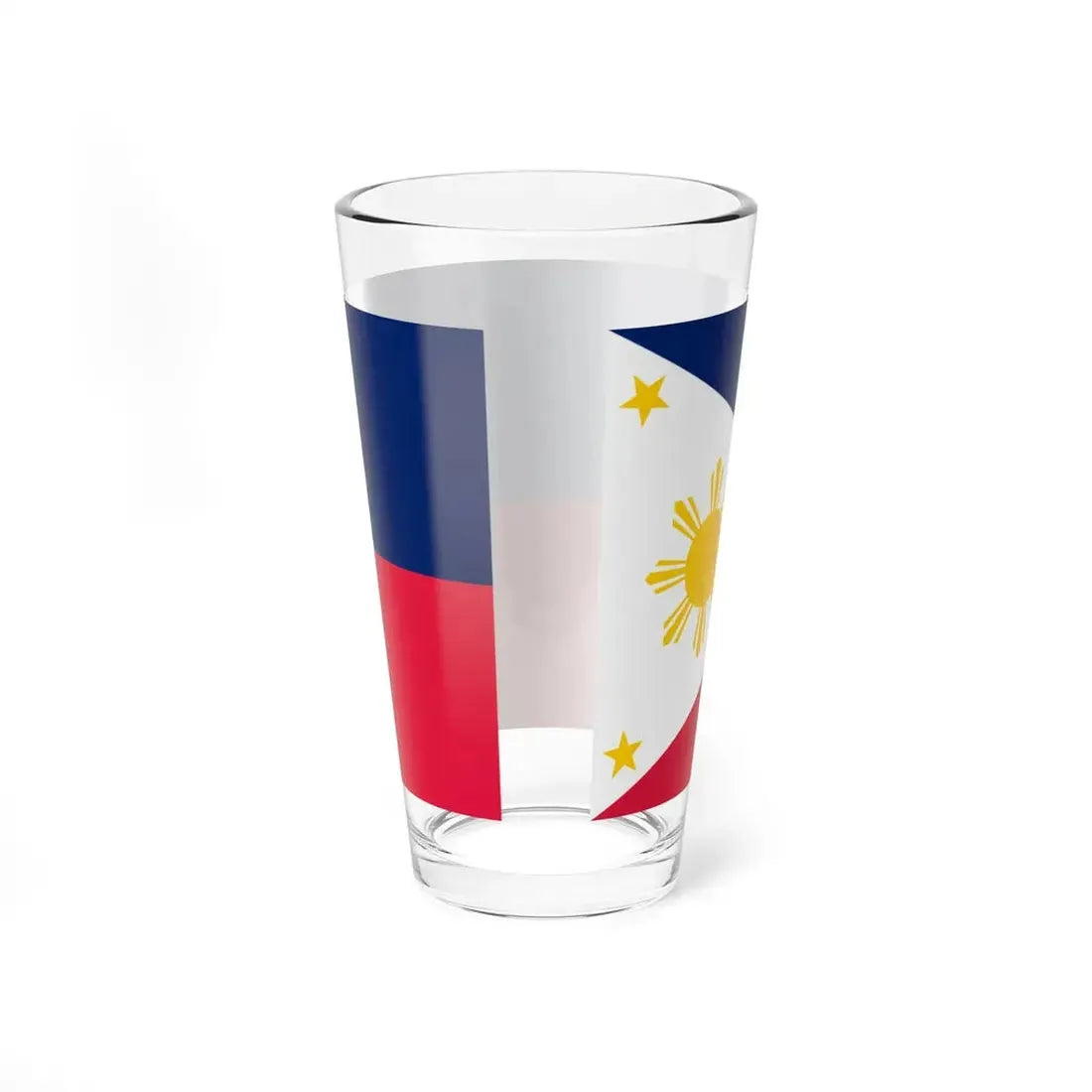 Flag of the Philippines version 2 (Philippines) Pint Glass 16oz - Go Mug Yourself