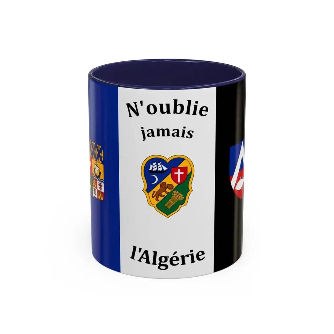 Flag of The Pied Noir - Accent Coffee Mug 11oz Navy - Go Mug Yourself