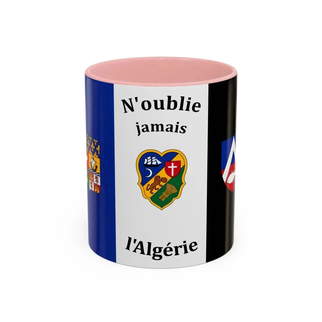 Flag of The Pied Noir - Accent Coffee Mug 11oz Pink - Go Mug Yourself