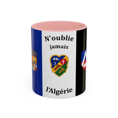 Flag of The Pied Noir - Accent Coffee Mug 11oz Pink - Go Mug Yourself