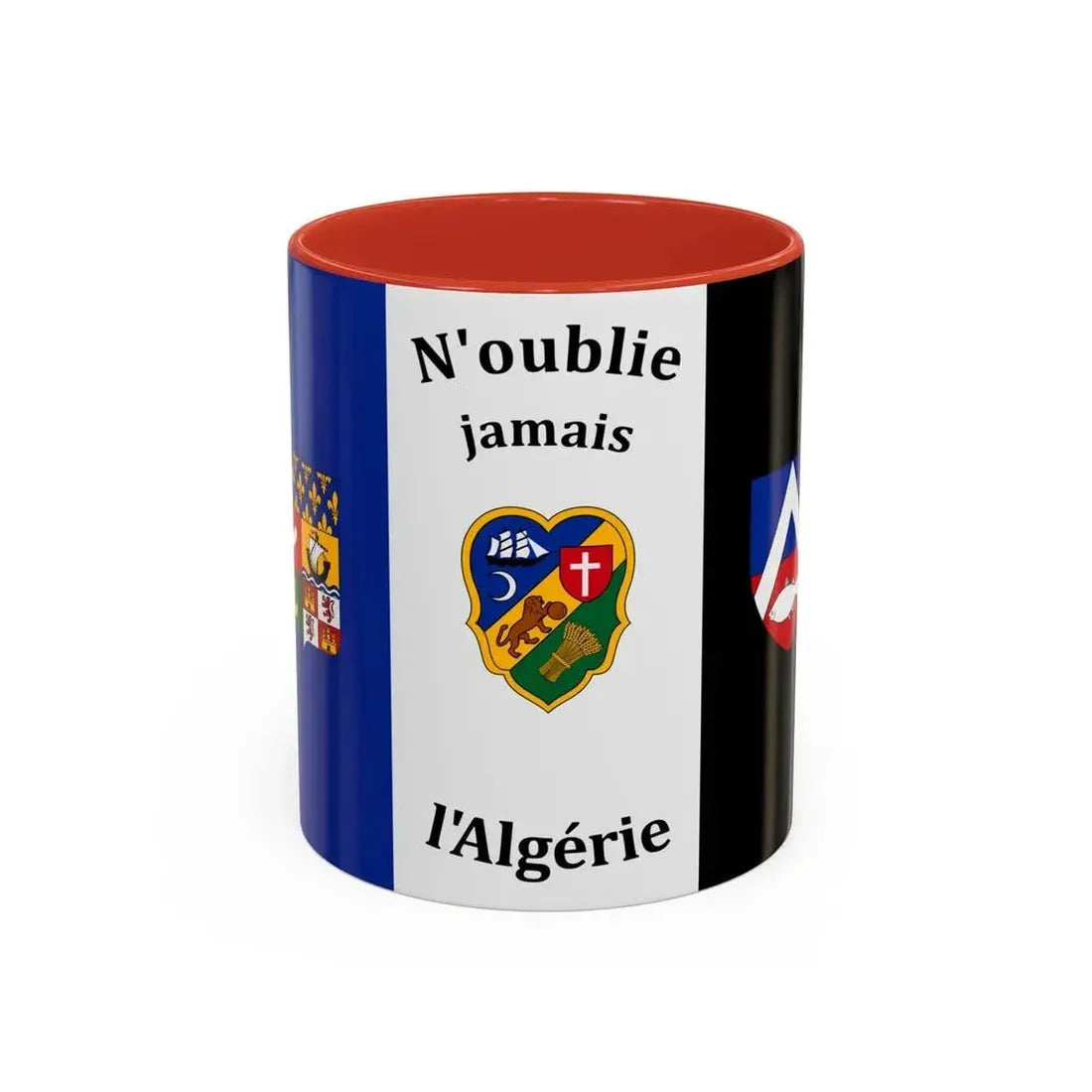 Flag of The Pied Noir - Accent Coffee Mug 11oz Red - Go Mug Yourself