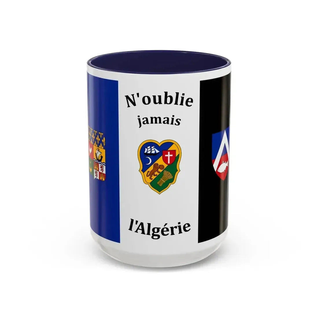 Flag of The Pied Noir - Accent Coffee Mug 15oz Navy - Go Mug Yourself