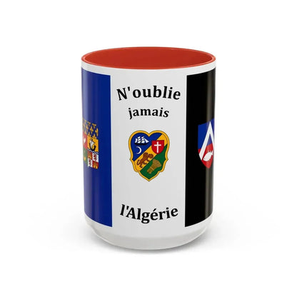 Flag of The Pied Noir - Accent Coffee Mug 15oz Red - Go Mug Yourself
