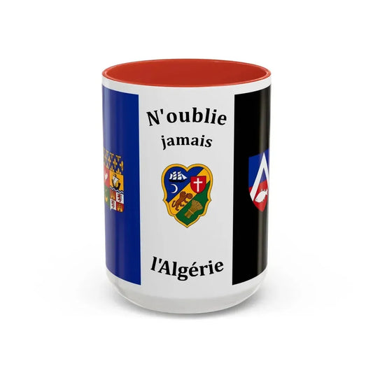 Flag of The Pied Noir - Accent Coffee Mug 15oz Red - Go Mug Yourself
