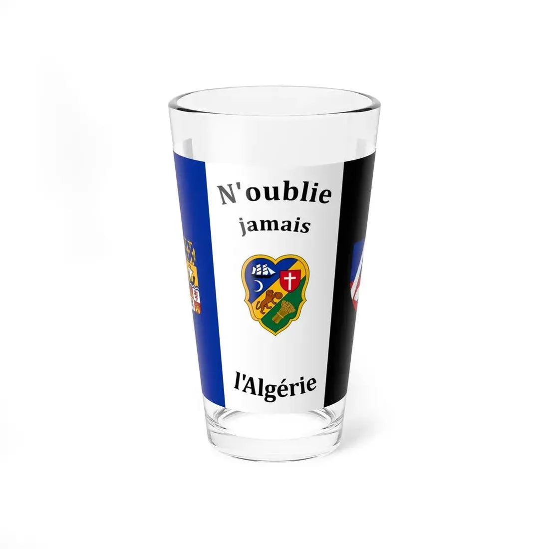 Flag of The Pied Noir - Pint Glass 16oz 16oz - Go Mug Yourself