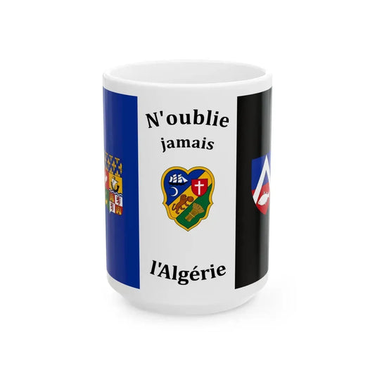Flag of The Pied Noir - White Coffee Mug 15oz - Go Mug Yourself