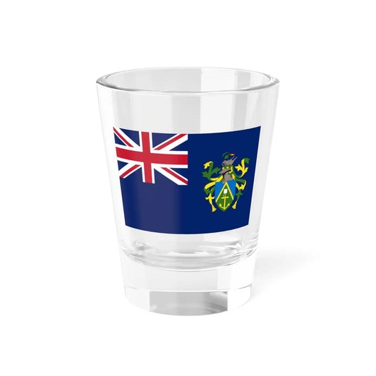 Flag of the Pitcairn Islands 3-2 (United Kingdom) Shot Glass 1.5oz 1.5oz - Go Mug Yourself