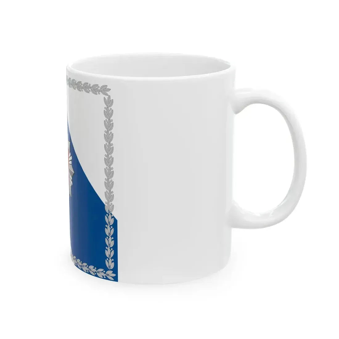 Flag of the Police of Lithuania (Lithuania) White Coffee Mug - Go Mug Yourself