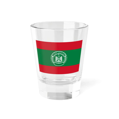 Flag of the Popular Nasserist Organization (Lebanon) Shot Glass 1.5oz 1.5oz - Go Mug Yourself
