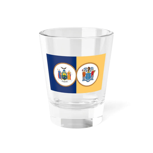 Flag of the Port Authority of New York and New Jersey (United States) Shot Glass 1.5oz 1.5oz - Go Mug Yourself