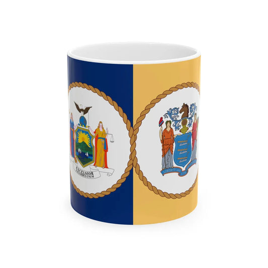 Flag of the Port Authority of New York and New Jersey (United States) White Coffee Mug 11oz - Go Mug Yourself