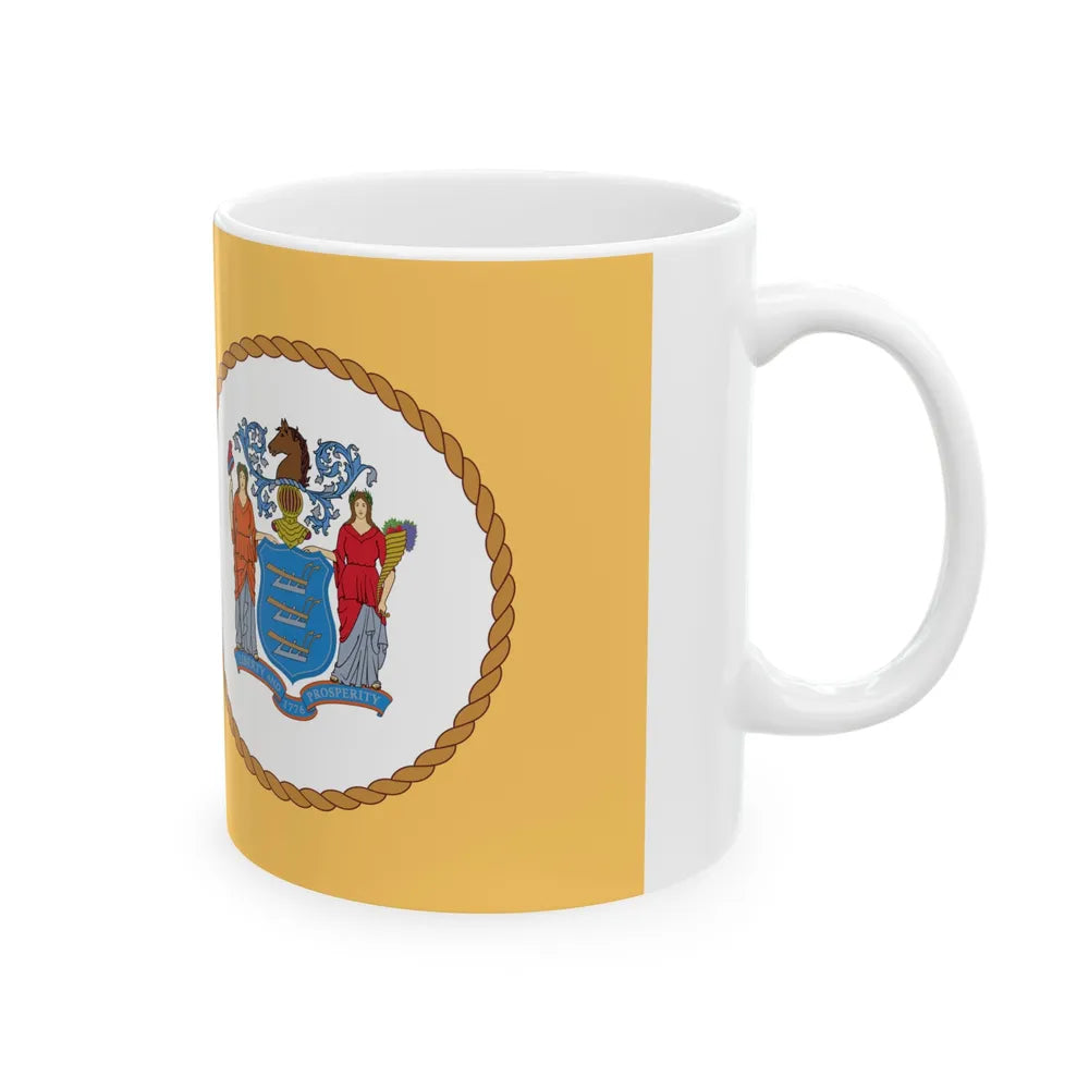 Flag of the Port Authority of New York and New Jersey (United States) White Coffee Mug - Go Mug Yourself