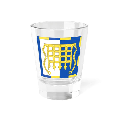 Flag of the Portcullis Pursuivant of Arms (United Kingdom) Shot Glass 1.5oz 1.5oz - Go Mug Yourself