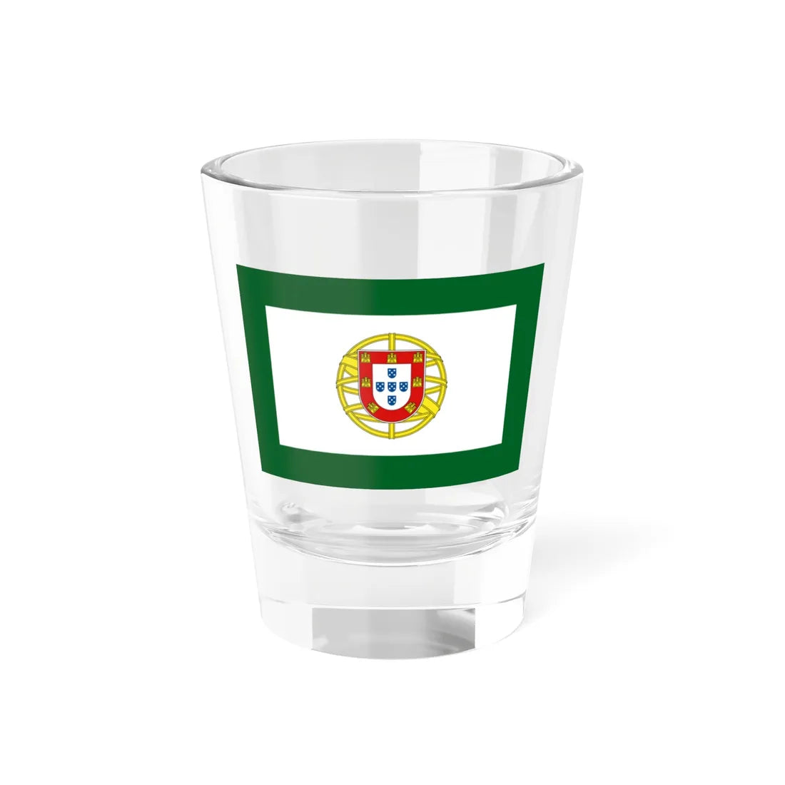 Flag of the Portuguese Assembly of the Republic (Portugal) Shot Glass 1.5oz 1.5oz - Go Mug Yourself