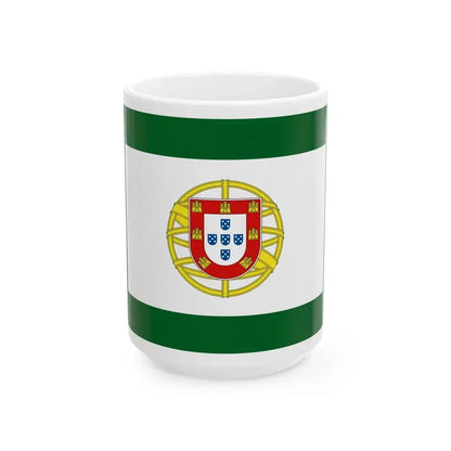 Flag of the Portuguese Assembly of the Republic (Portugal) White Coffee Mug 15oz - Go Mug Yourself
