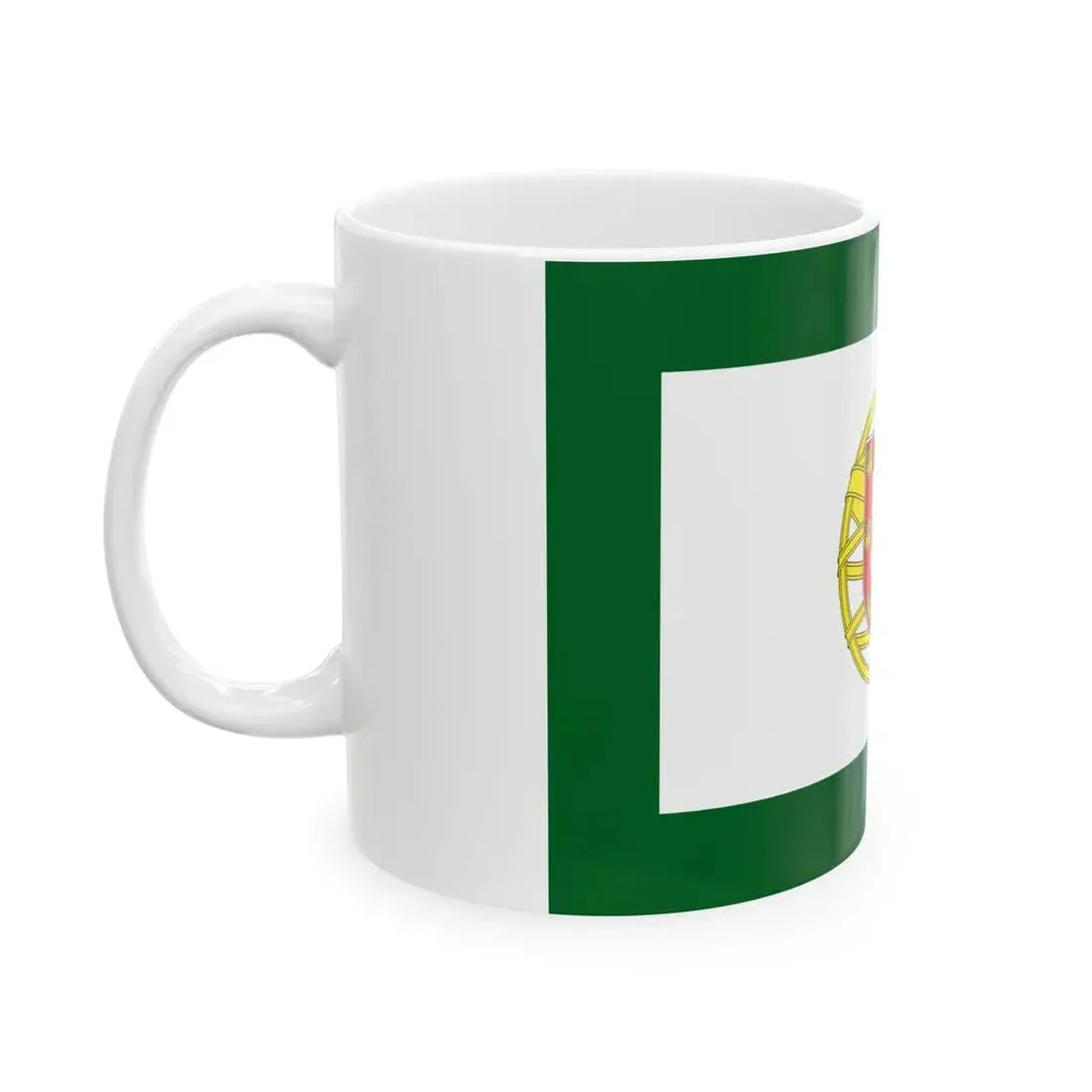 Flag of the Portuguese Assembly of the Republic (Portugal) White Coffee Mug - Go Mug Yourself