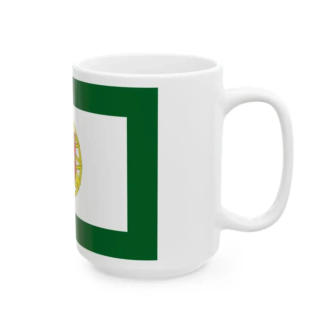 Flag of the Portuguese Assembly of the Republic (Portugal) White Coffee Mug - Go Mug Yourself
