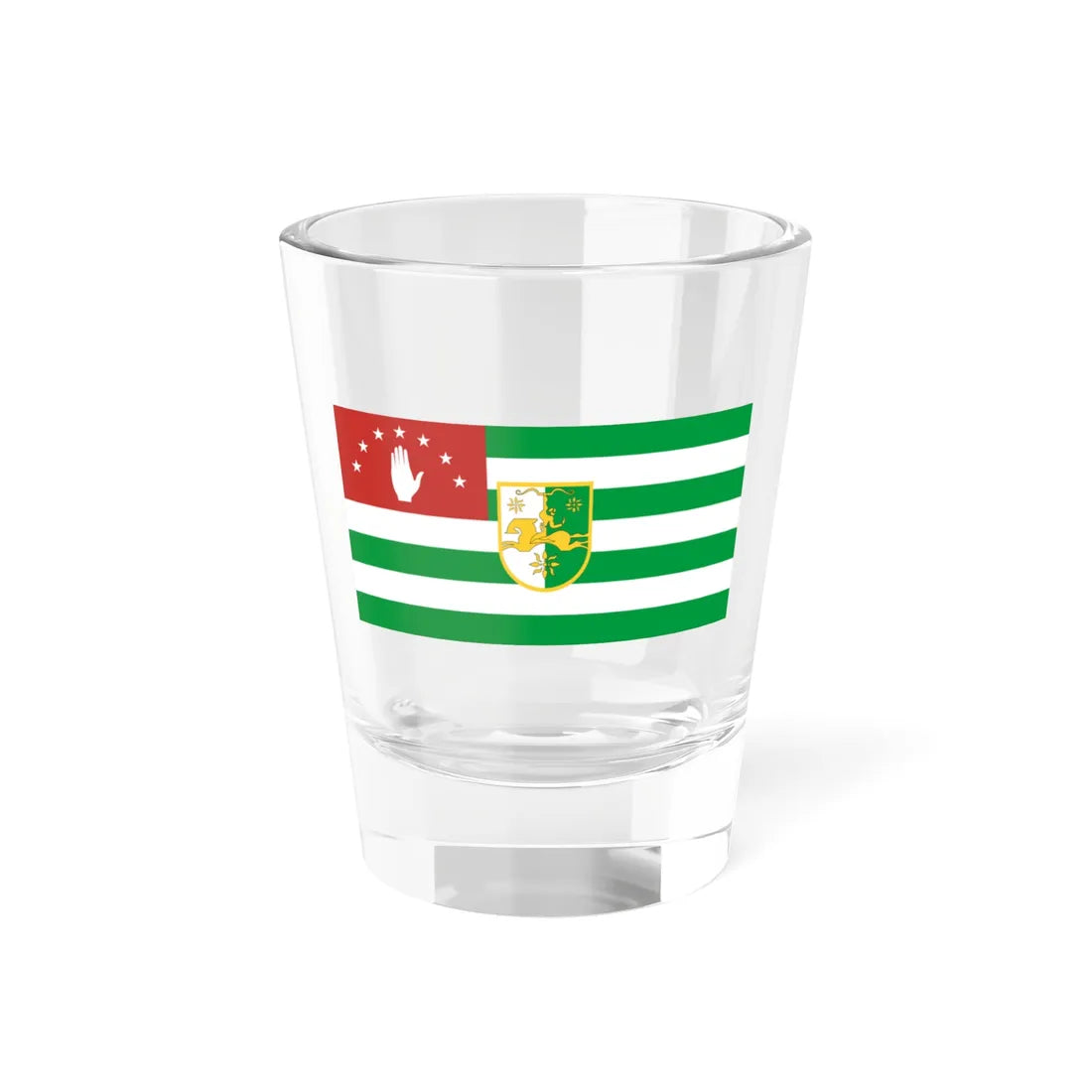 Flag of the President of Abkhazia Shot Glass 1.5oz 1.5oz - Go Mug Yourself