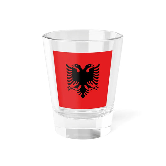 Flag of the President of Albania 1992-2002 (Albania) Shot Glass 1.5oz 1.5oz - Go Mug Yourself