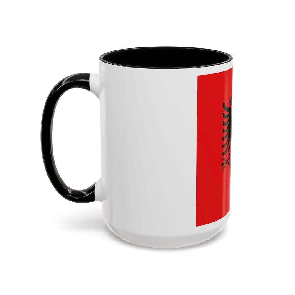 Flag of the President of Albania 1992 to 2002 - Accent Coffee Mug - Go Mug Yourself