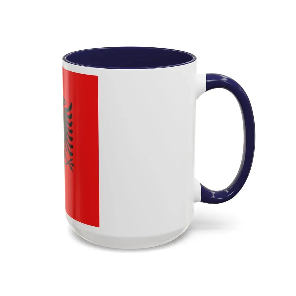 Flag of the President of Albania 1992 to 2002 - Accent Coffee Mug - Go Mug Yourself