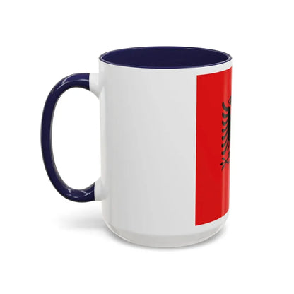 Flag of the President of Albania 1992 to 2002 - Accent Coffee Mug - Go Mug Yourself