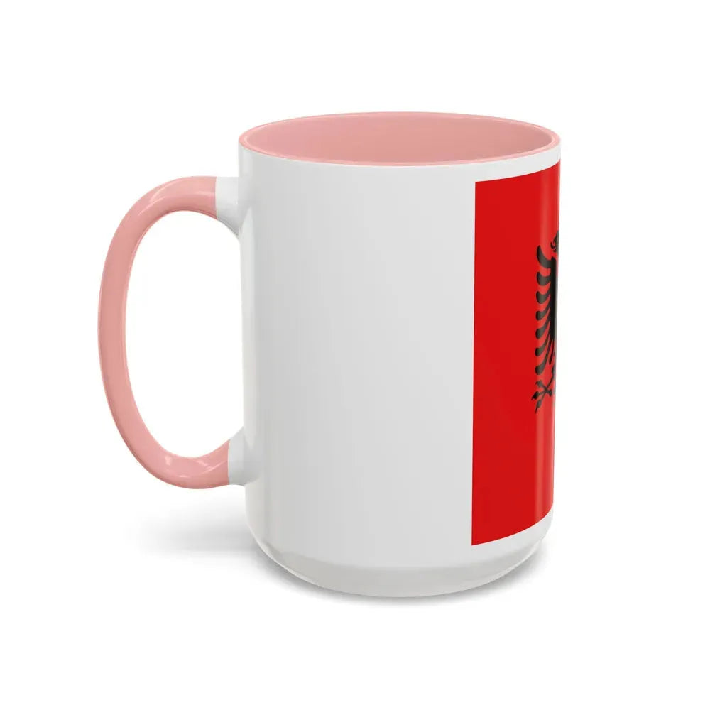 Flag of the President of Albania 1992 to 2002 - Accent Coffee Mug - Go Mug Yourself
