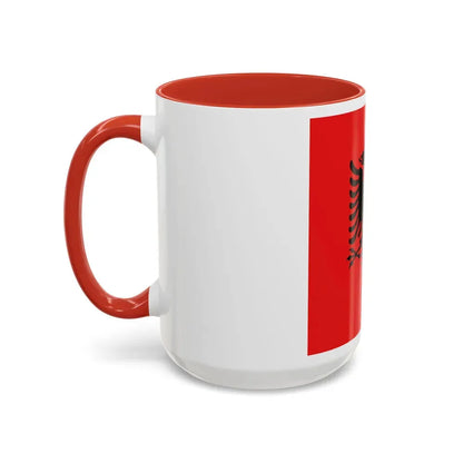 Flag of the President of Albania 1992 to 2002 - Accent Coffee Mug - Go Mug Yourself