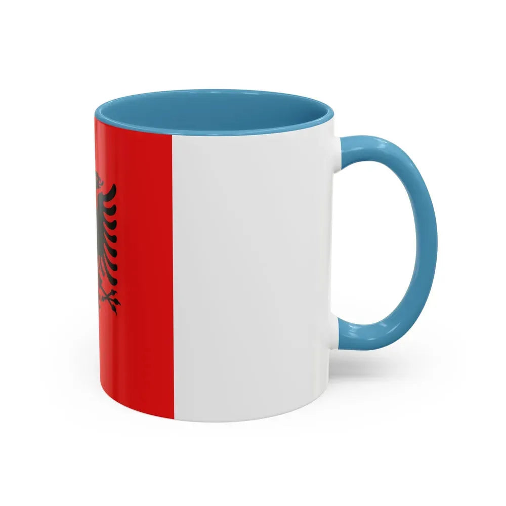 Flag of the President of Albania 1992 to 2002 - Accent Coffee Mug - Go Mug Yourself