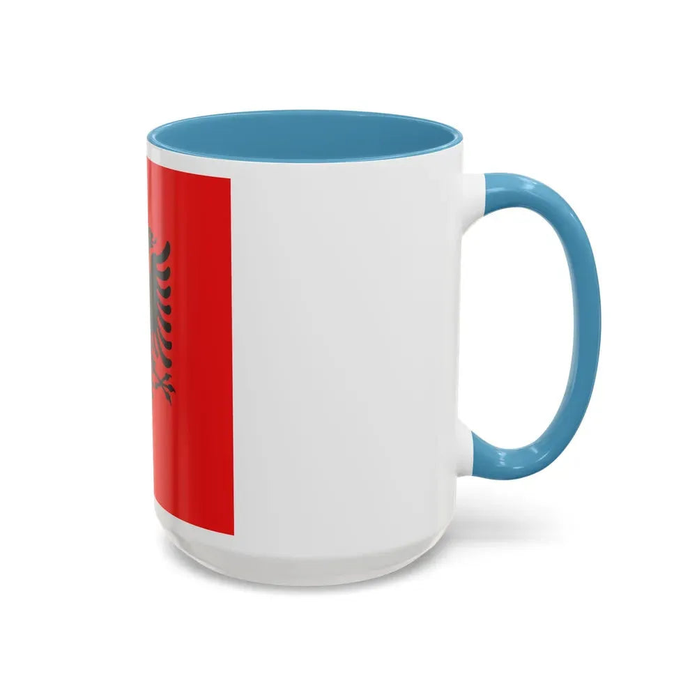 Flag of the President of Albania 1992 to 2002 - Accent Coffee Mug - Go Mug Yourself