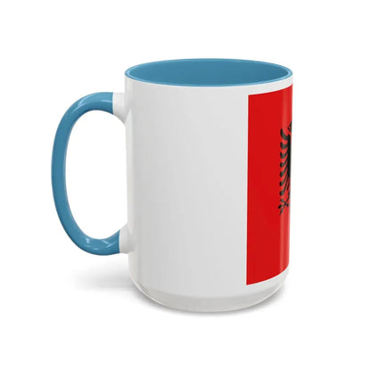 Flag of the President of Albania 1992 to 2002 - Accent Coffee Mug - Go Mug Yourself