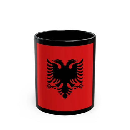Flag of the President of Albania 1992 to 2002 - Black Coffee Mug 11oz - Go Mug Yourself