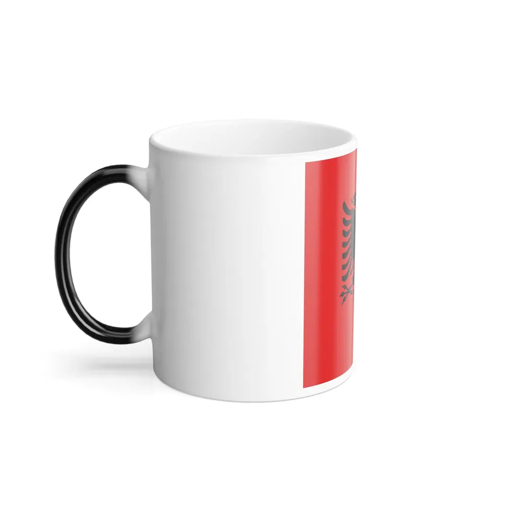 Flag of the President of Albania 1992 to 2002 - Color Changing Coffee Mug-Go Mug Yourself