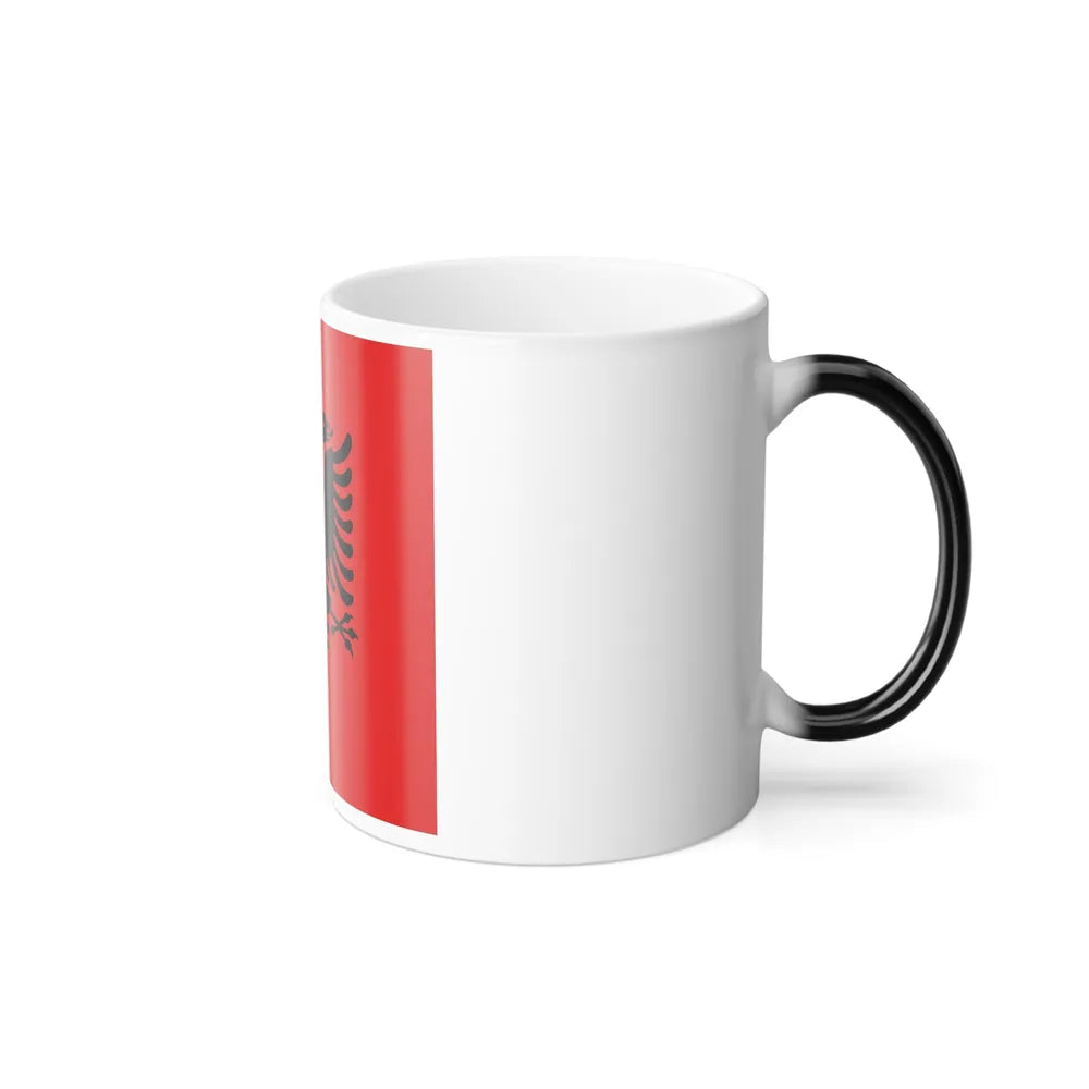 Flag of the President of Albania 1992 to 2002 - Color Changing Coffee Mug-Go Mug Yourself